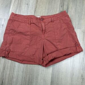 Anthropologie Sanctuary Standard Surplus Shorts Women's Size 29 Coral Orange